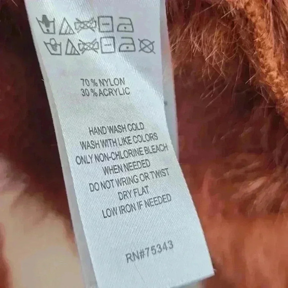 Wearing Your 🩷 On Your Sleeve‎ Rust Super Soft Sweater Sz Large - Picture 6 of 6